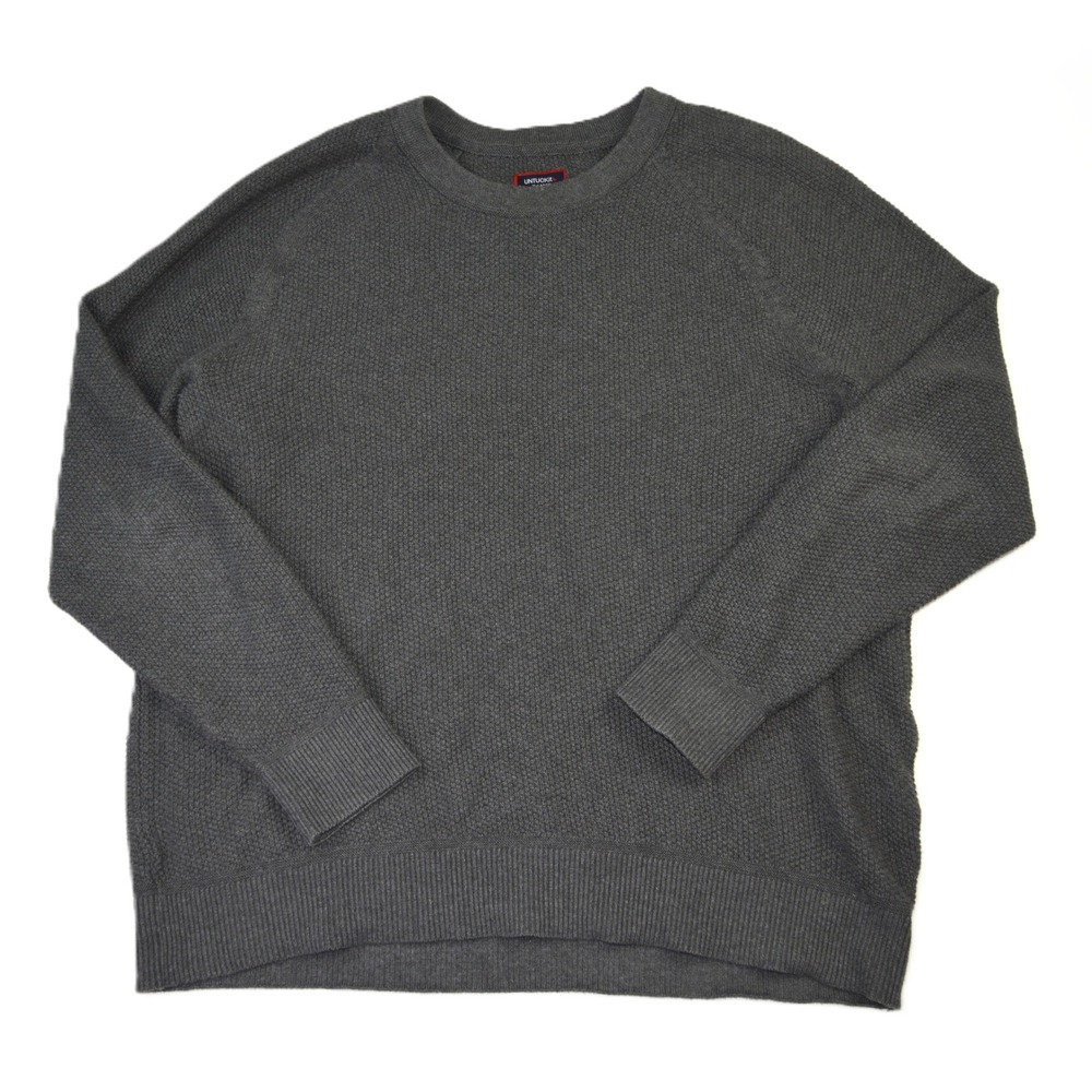 UNTUCKit Mens XL Organic Cotton Recycled Polyester‎ Textured Crewneck Sweater